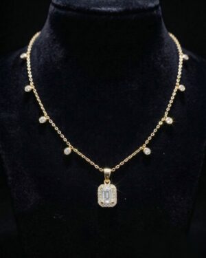 18k  YELLOW Gold & Diamond Celestial Radiance Necklace (1.69ct)