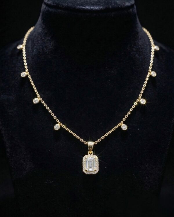 18k  YELLOW Gold & Diamond Celestial Radiance Necklace (1.69ct)