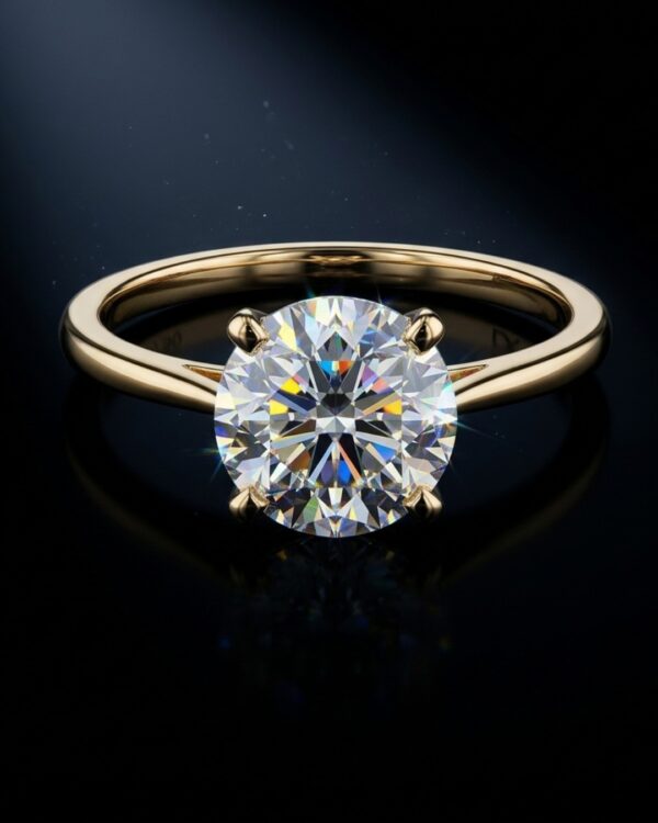 WhatsApp Image 2026-04-02 at 4.20.27 PM 18k Yellow Gold "Eternal Radiance" Signature Ring (1.01ct)