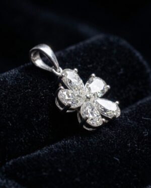 WhatsApp Image 2026-04-03 at 12.33.48 18K White Gold Diamond Earrings 2.32 Carat | Premium 5-Stone Luxury Earrings for Women | PEN502