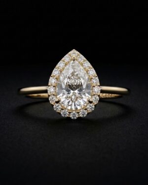 WhatsApp Image 2026-04-03 at 13.10.58 (2) 18K Yellow Gold Diamond Ring 1.05 Carat | 19-Stone Luxury Statement Ring for Women | LR303