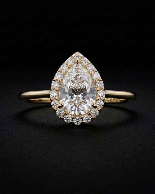 WhatsApp Image 2026-04-03 at 13.10.58 (2) 18K Yellow Gold Diamond Ring 1.05 Carat | 19-Stone Luxury Statement Ring for Women | LR303