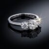 WhatsApp Image 2026-04-03 at 13.11.54 18K White Gold Diamond Ring 1.02 Carat | Elegant 3-Stone Luxury Ring for Women | LR076