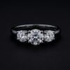 WhatsApp Image 2026-04-03 at 13.11.54 (2) 18K White Gold Diamond Ring 1.02 Carat | Elegant 3-Stone Luxury Ring for Women | LR076