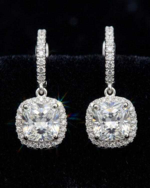 WhatsApp Image 2026-04-03 at 14.32.50 18K White Gold Diamond Earrings 2.80 Carat | 56-Stone Premium Luxury Statement Earrings for Women | ET205