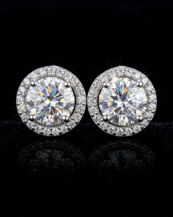 WhatsApp Image 2026-04-03 at 14.35.20 18K White Gold Diamond Earrings 1.66 Carat | 44-Stone Luxury Elegant Earrings for Women | ET202