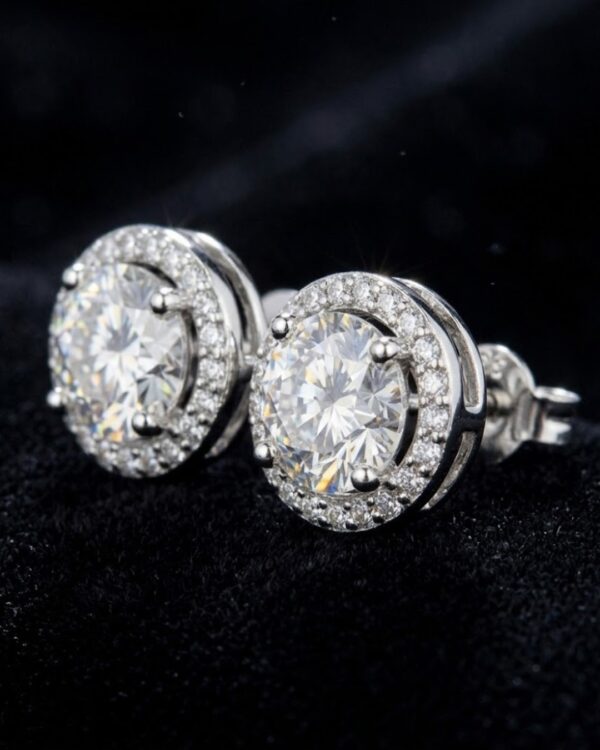 WhatsApp Image 2026-04-03 at 14.35.21 18K White Gold Diamond Earrings 1.66 Carat | 44-Stone Luxury Elegant Earrings for Women | ET202