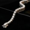 18K Gold Diamond Tennis Bracelet 8.20 Carat | 43-Stone Luxury Bracelet | T.BRA Collection